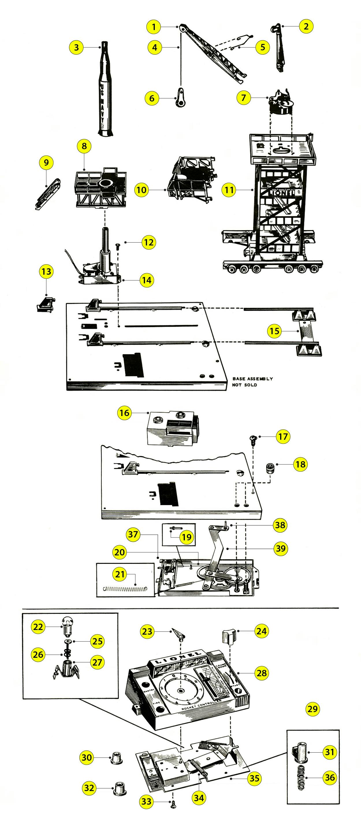 Lionel 175 Parts List & Exploded Parts Diagram – Trainz