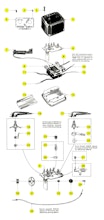 Lionel 1032 1033 1032M 1232 Parts List and Exploded Parts Diagram