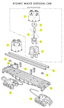 Lionel 9234 9389 Parts List and Exploded Parts Diagram