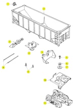 Lionel MPC 6105 6109 6117 9240 9384 Parts List and Exploded Parts Diagram