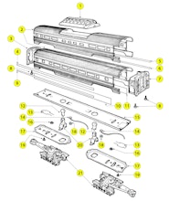 Lionel MPC 7211 9567 9573 9579 9588 Parts List and Exploded Parts Diagram