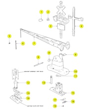 Lionel MPC 6-2162 Parts List and Exploded Parts Diagram