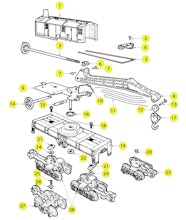 Lionel MPC 9329 9348 Parts List and Exploded Parts Diagram