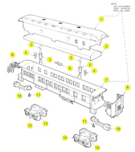 Lionel MPC 9500 9501 9502 9503 9504 Parts List and Exploded Parts Diagram