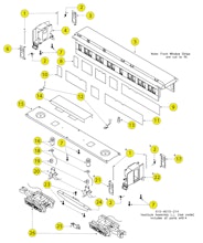 Lionel LTI 6-19015 6-19016 6-19017 6-19023 Parts List and Exploded Parts Diagram