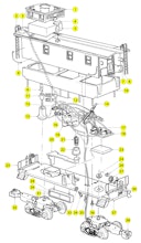 Lionel LTI 6-17606 6-17607 6-17608 6-17610 Parts List and Exploded Parts Diagram