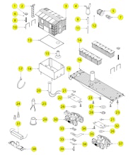 Lionel LTI 6-19707 6-19709 Parts List and Exploded Parts Diagram