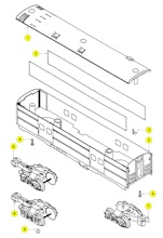 Lionel LTI 6-16016 6-16022 6-16033 6-16034 6-16042 Parts List and Exploded Parts Diagram