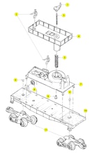 Lionel LTI 6-16610 6-16618 6-16620 Parts List and Exploded Parts Diagram