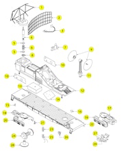 Lionel LTI 6-16652 Parts List and Exploded Parts Diagram