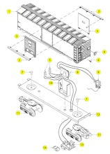 Lionel LTI 6-16617 6-16622 Parts List and Exploded Parts Diagram