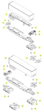 Lionel LTI 6-16322 6-16334 6-16345 6-16363 Parts List and Exploded Parts Diagram