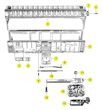 Lionel 6672 Parts List and Exploded Parts Diagram