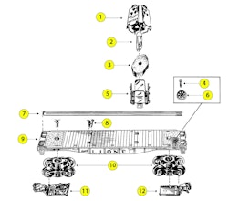 Lionel 6805 Parts List and Exploded Parts Diagram