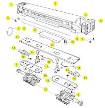 Lionel LTI 6-19118 Parts List and Exploded Parts Diagram