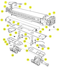 Lionel LTI 6-19120 Parts List and Exploded Parts Diagram