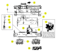 Lionel 6557 Parts List and Exploded Parts Diagram