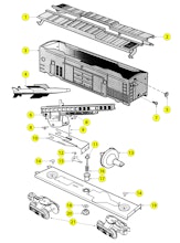 Lionel LTI 6-16710 Parts List and Exploded Parts Diagram