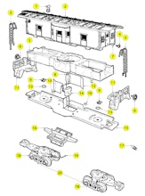 Lionel LTI 6-19728 6-19732 Parts List and Exploded Parts Diagram