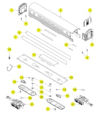 Lionel LTI 6-19146 6-19147 6-19148 Parts List and Exploded Parts Diagram