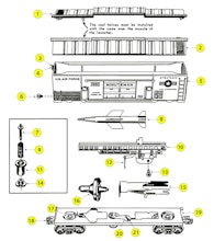 Lionel 3665 Parts List and Exploded Parts Diagram