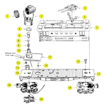 Lionel 3535 Parts List and Exploded Parts Diagram
