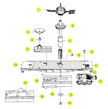 Lionel 3509, 3519 Parts List and Exploded Parts Diagram