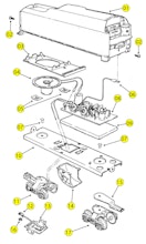 Lionel MPC Large Round Top Tender w/ SOS & Whistle Parts List and Exploded Parts Diagram