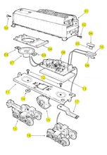 Lionel MPC Large Round Top Tender w/ 6-Wheel Trucks Parts List and Exploded Parts Diagram
