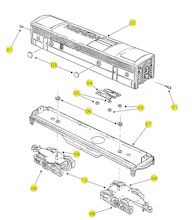 Lionel LTI 18101 18105 Parts List and Explode View Parts Diagram