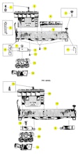 Lionel 6419 Parts List and Exploded Parts Diagram