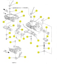Lionel LTI F-3A & F-3B Dummy Unit Trucks Parts List and Exploded Parts Diagram