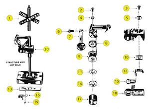 Lionel 140 Parts List and - Exploded View Parts Diagram