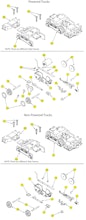 Lionel LTI Starter Set Diesel Trucks Parts List and Exploded Parts Diagram