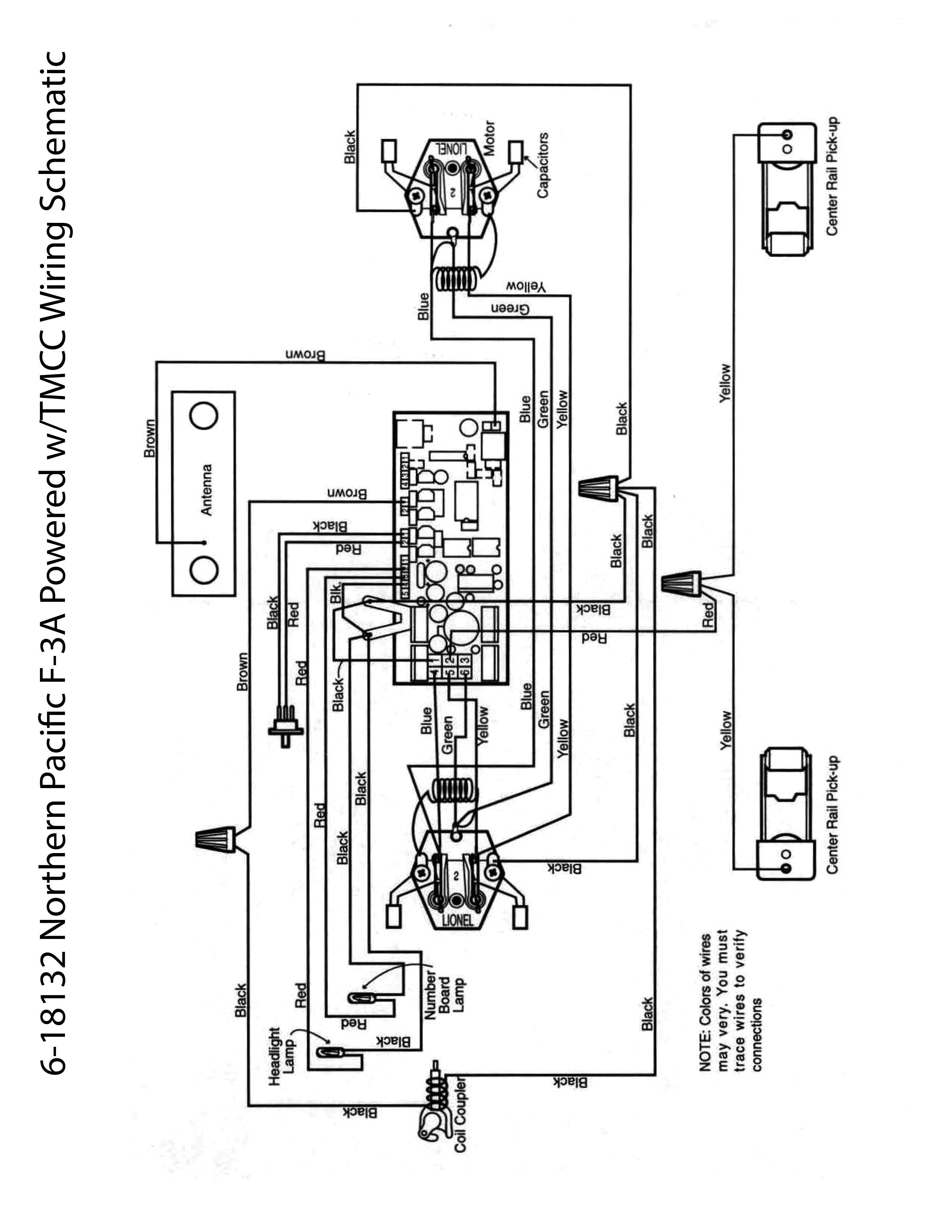 Lionel LTI 6-18132 NP F-3A Schematic Wiring Diagram
