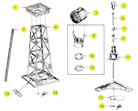 Lionel 494 Parts List and Exploded Parts Diagram