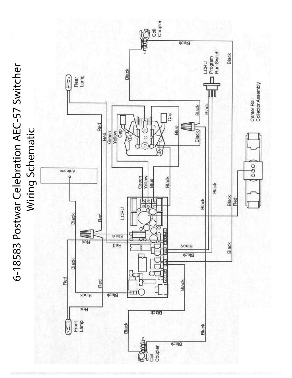 Lionel LTI 6-18583 AEC-57 Switcher Schematic Wiring Diagram