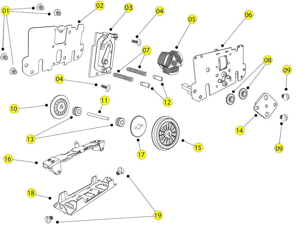 Lionel Prewar Bild-A-Loco Parts List and Exploded Parts Diagram