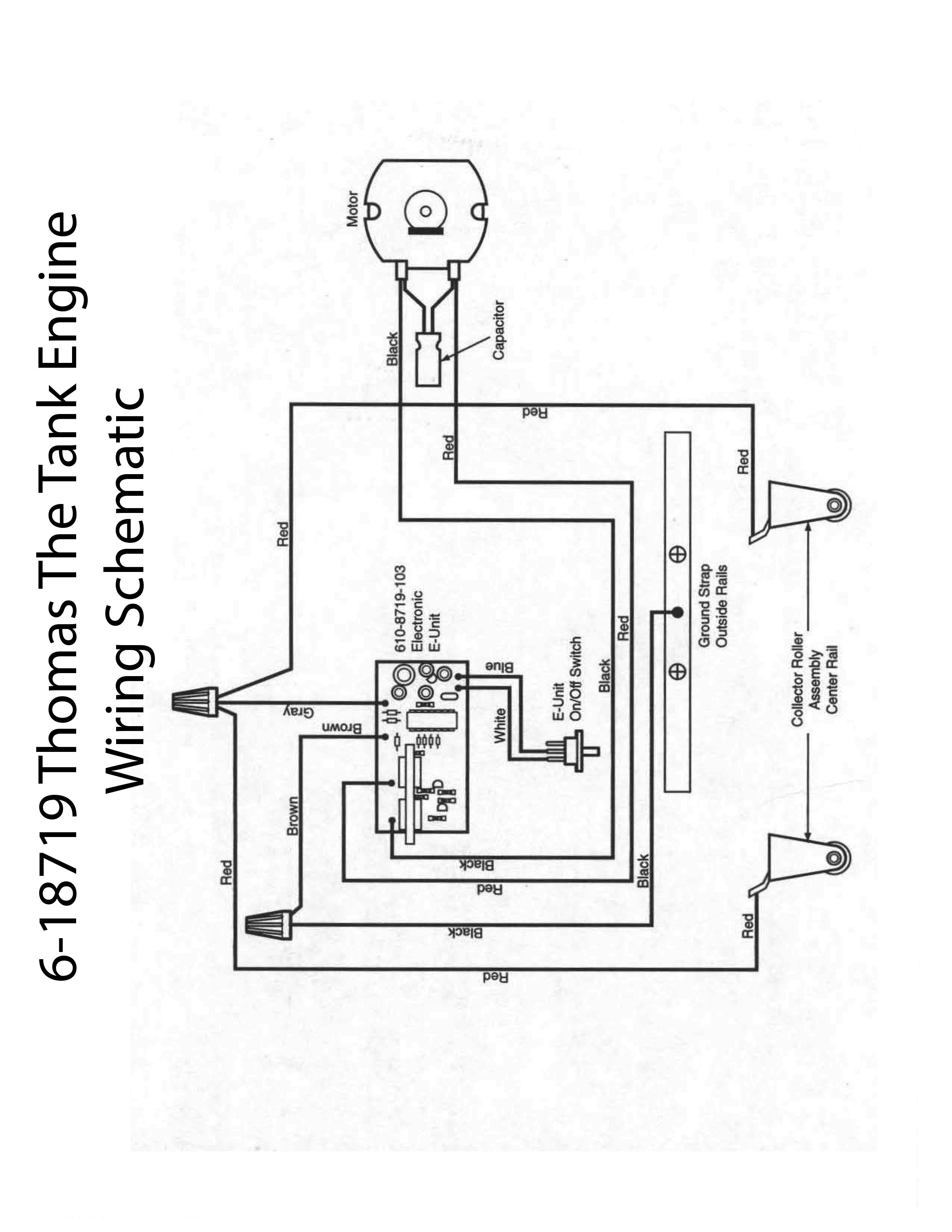 Lionel LTI 6-18719 Thomas the Tank Engine Wiring Schematic