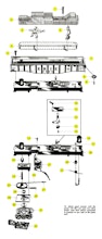 Lionel 3444 Parts List and Exploded Parts Diagram